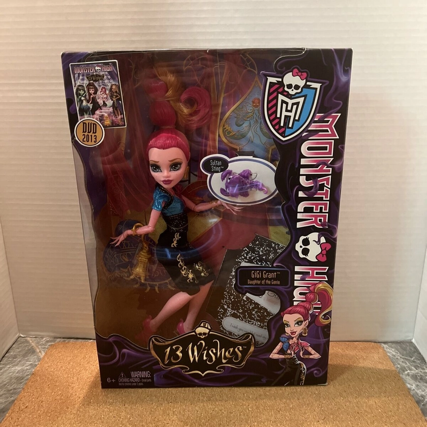 Monster High Gigi Grant Daughter Of The Genie Doll 13 Wishes New In Box 2012