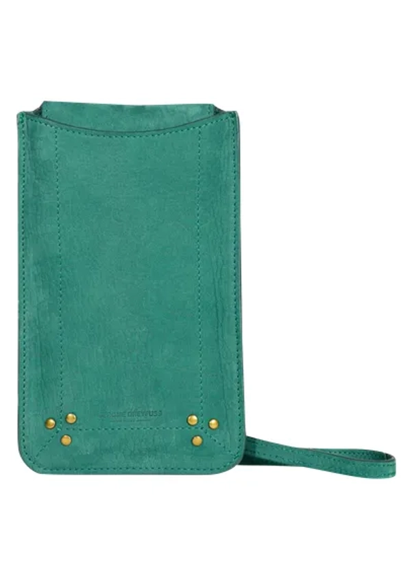 ETUI POUR TéLéPHONE EN CUIR IMPRIME CROCO EMERAUDE JEROME DREYFUSS - FEMME | Place des Tendances