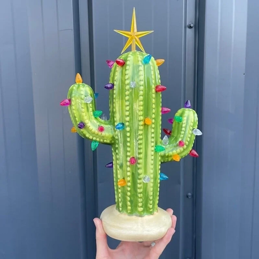 🌵Vintage Christmas Luminous Cactus✨ - GREEN