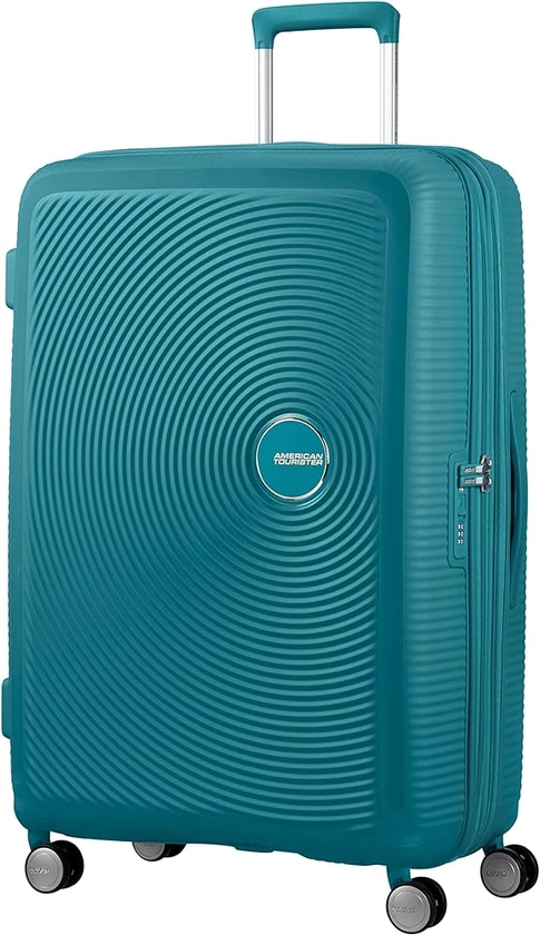 American Tourister Soundbox - Spinner Large Expandable Suitcase, 77 cm, 110 liters, Green (Jade Green)