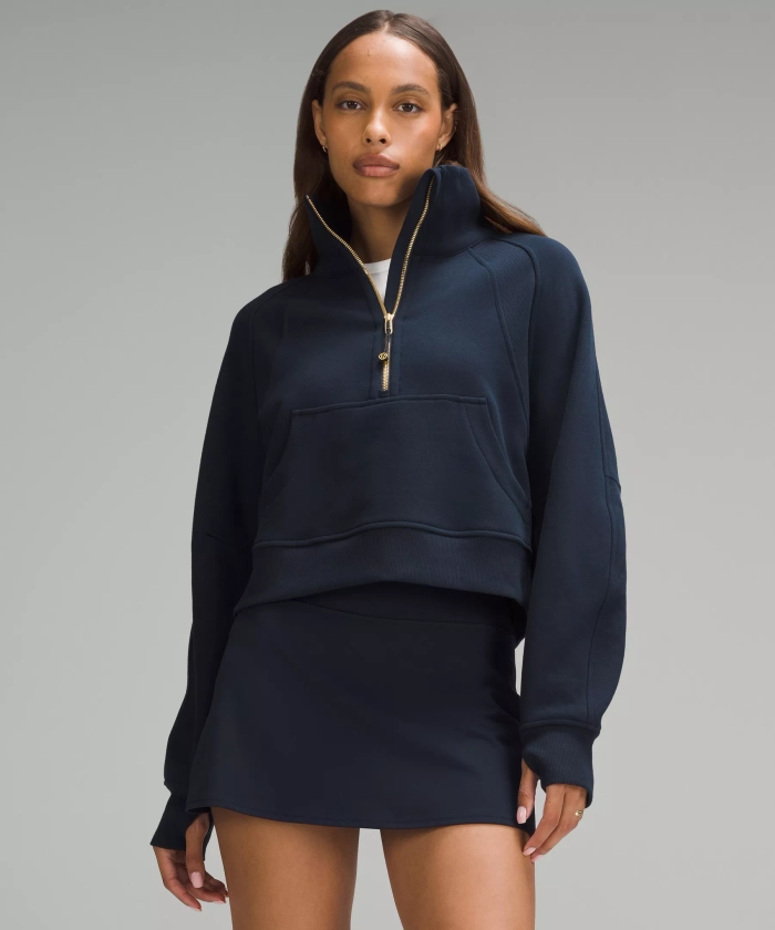 Scuba Oversized Funnel-Neck Half Zip