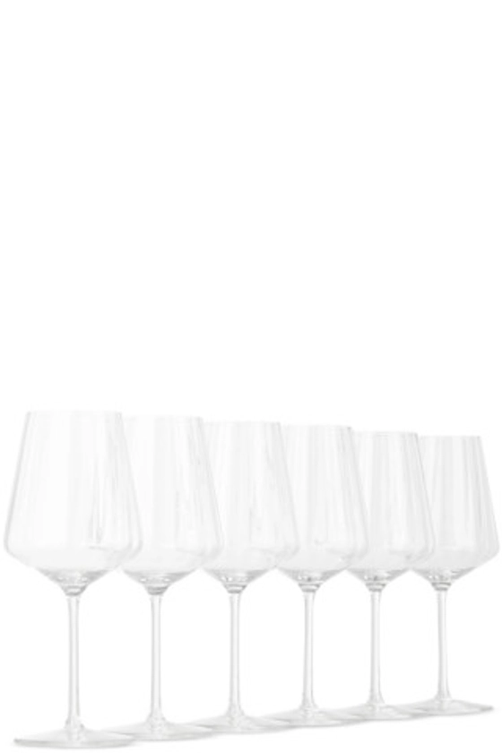 Georg Jensen - Six-Pack Transparent Bernadotte White Wine Glasses
