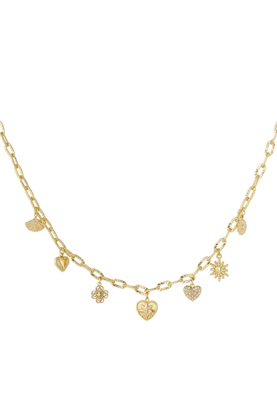 Bedelketting daily style - goud SKU0217116-181 Goud Groothandel SKU0217116-181