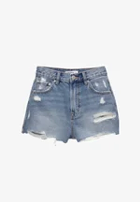 PULL&BEAR Jeans Shorts - blue denim - Zalando.de