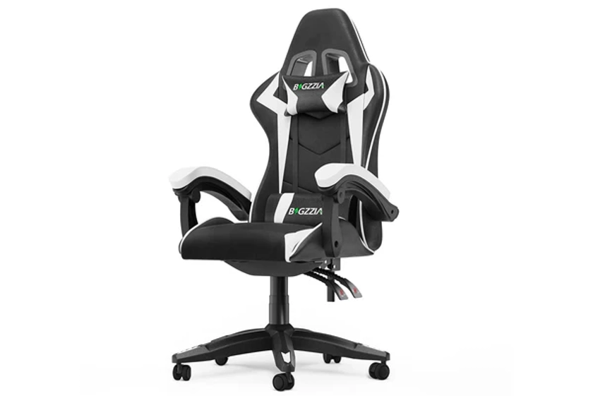 Gaming Chair Ergonomic Design with Headrest and Lumbar Pillow Rotatable Home PU Leather Office Chair