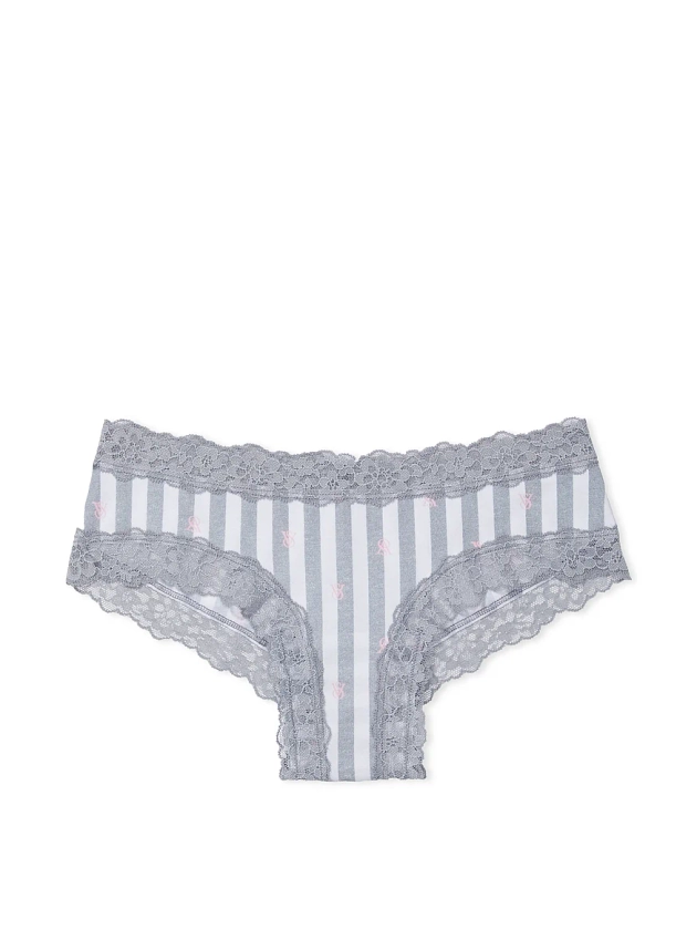 Buy Lace-Waist Cotton Cheeky Panty - Order Panties online 5000000083