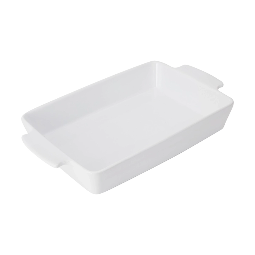 Rectangle Baker Tray - White