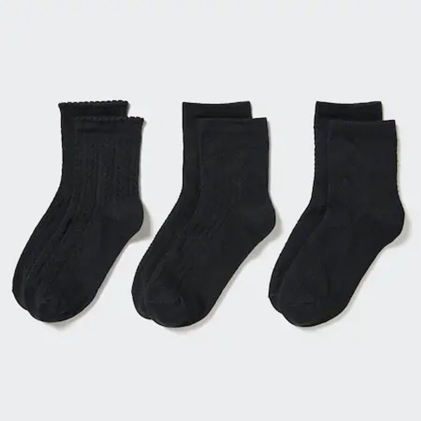 Socks (Three Pairs) | UNIQLO GB
