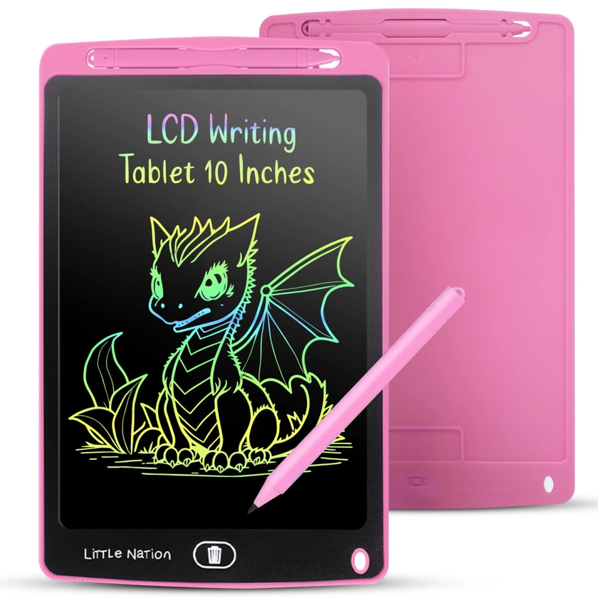 Lcd 10 Inch writing tablet – Pink – Little Nation | Kids Toys, School Accessories, Trampolines, Electronics | Little Nation