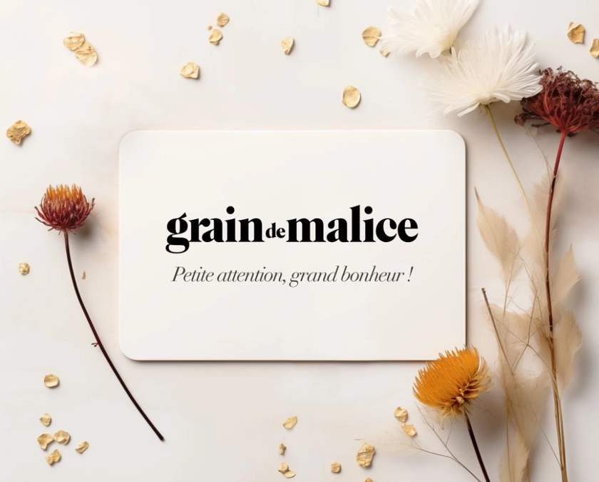 Offrir une carte cadeau | Grain de Malice