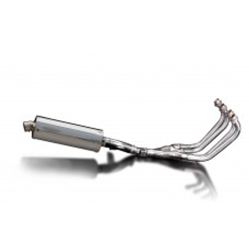 YAMAHA XJ600 DIVERSION 92-04 FULL 4-1 EXHAUST 350mm STAINLESS OVAL BSAU SILENCER