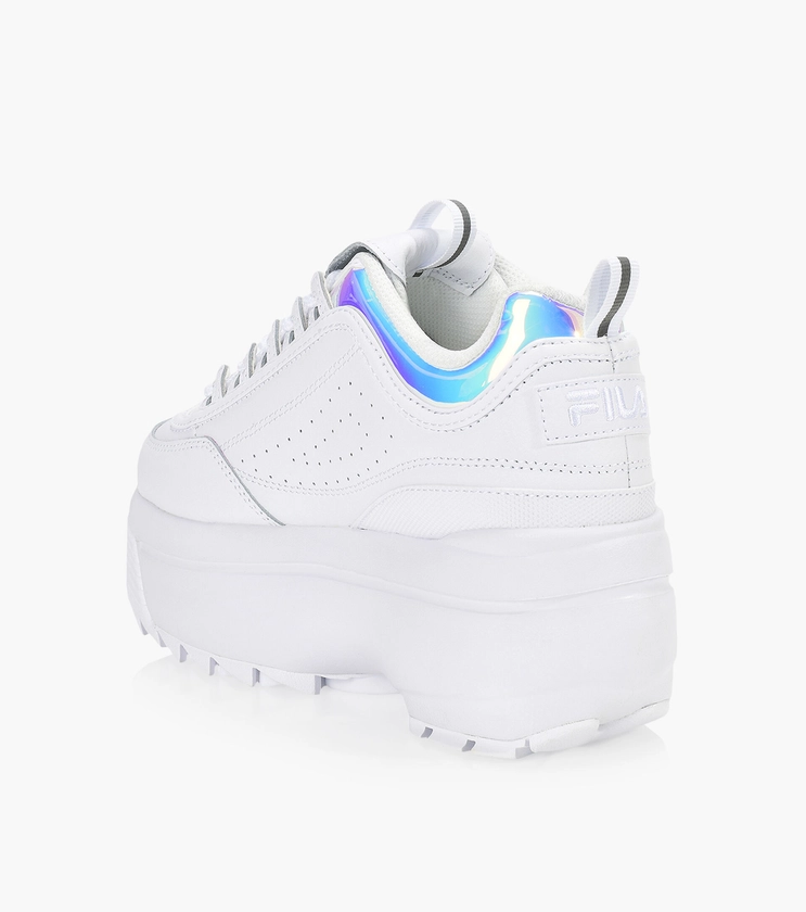 FILA DISRUPTOR WEDGE IRIDESCENT Cuir Blanc Browns Shoes