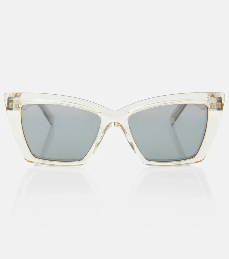 SL 657 square sunglasses in beige - Saint Laurent | Mytheresa