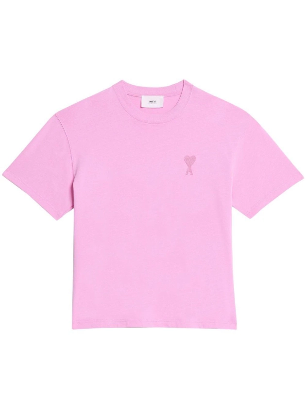 AMI Paris t-shirt à Logo Ami De Cœur | Rose | FARFETCH