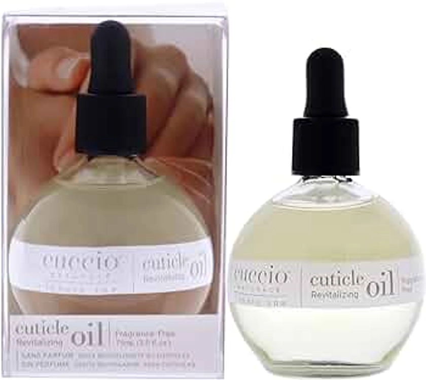 Cuccio Naturale Revitalizing Cuticle Oil - Hydrating Oil For Repaired Cuticles Overnight - Remedy For Damaged Skin And Thin Nails - Paraben/Cruelty-Free Formula - Fragrance-Free - 2.5 Oz