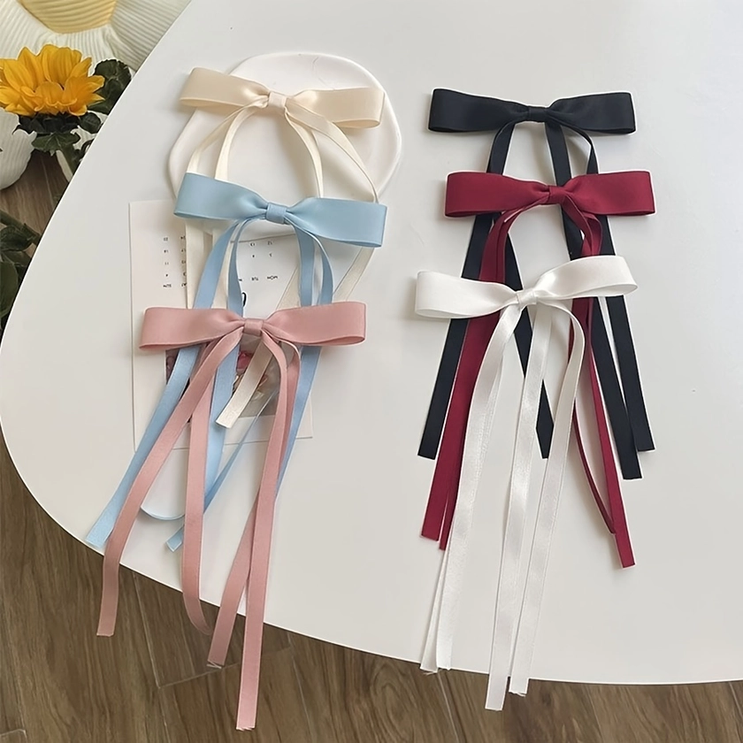 Elegant Ballet Bow Hair Clips Perfect Valentine's - Temu