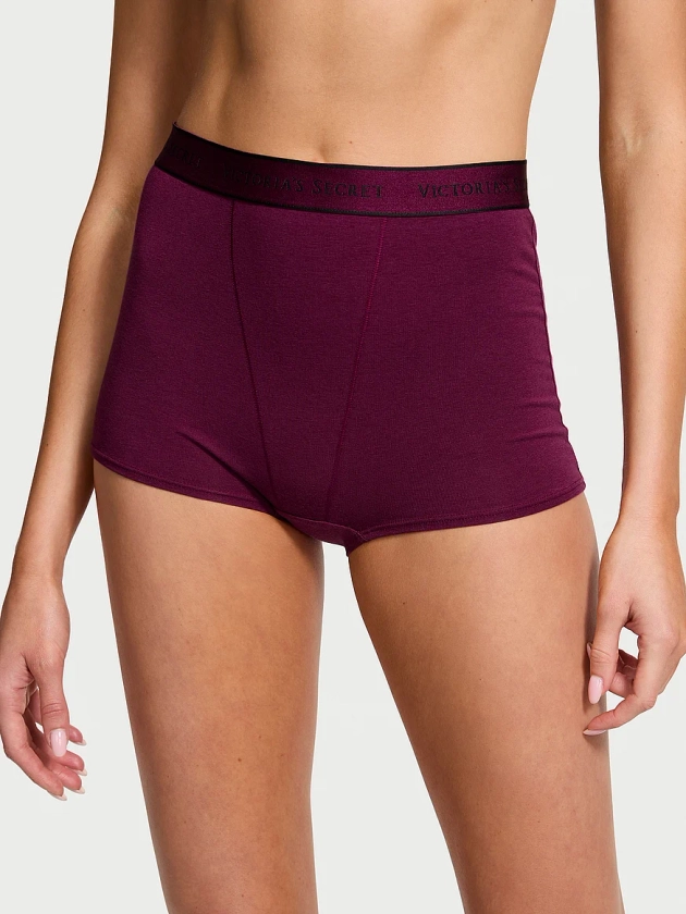 Buy Logo Cotton High-Waist Boyshort Panty - Order Panties online 5000008752 - Victoria's Secret US