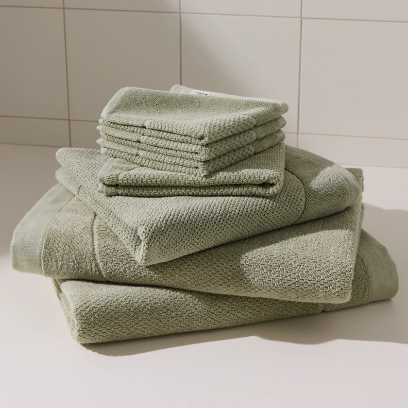 Tommy Cotton - Sage Towels | Sheet Society