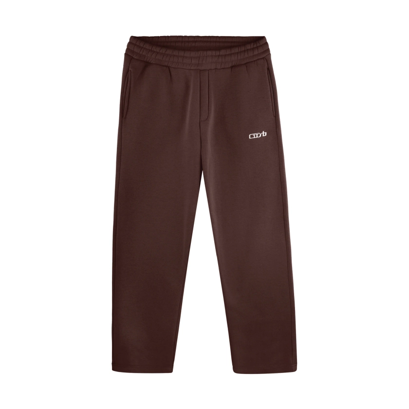 OPEN LEG JOGGER BROWN