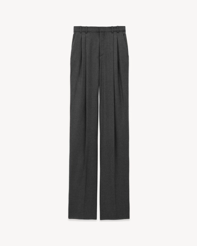 Pantalon ample en cachemire | Saint Laurent | YSL.com