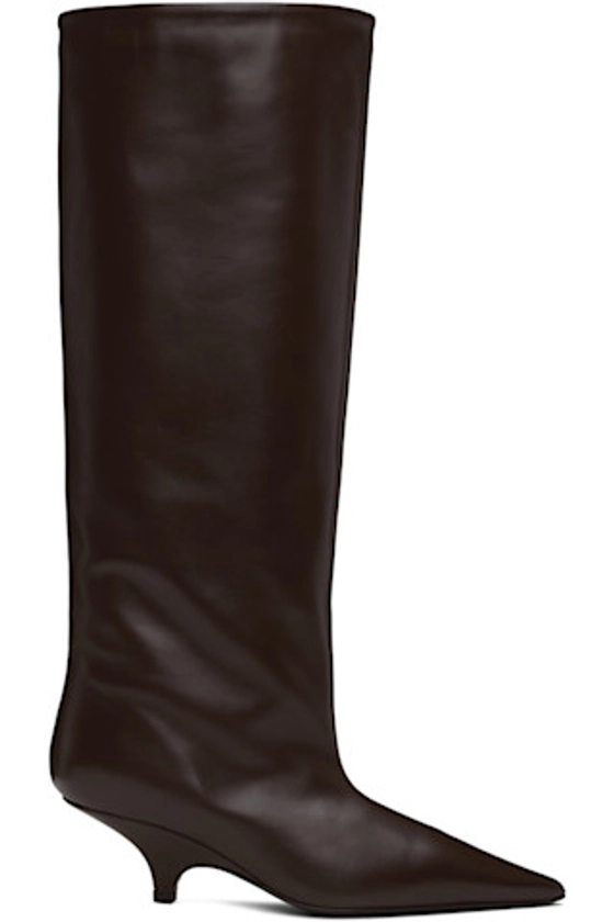 TOTEME - Brown 'The Wedge-Heel' Boots