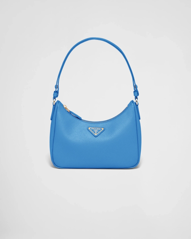 Wave Prada Re-edition Saffiano Leather Mini Bag | PRADA