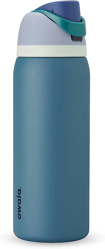 Amazon.com: Owala FreeSip Insulated Stainless Steel Water Bottle with Straw, BPA-Free Sports Water Bottle, Great for Travel, 32 Oz, Denim : Sports & Outdoors