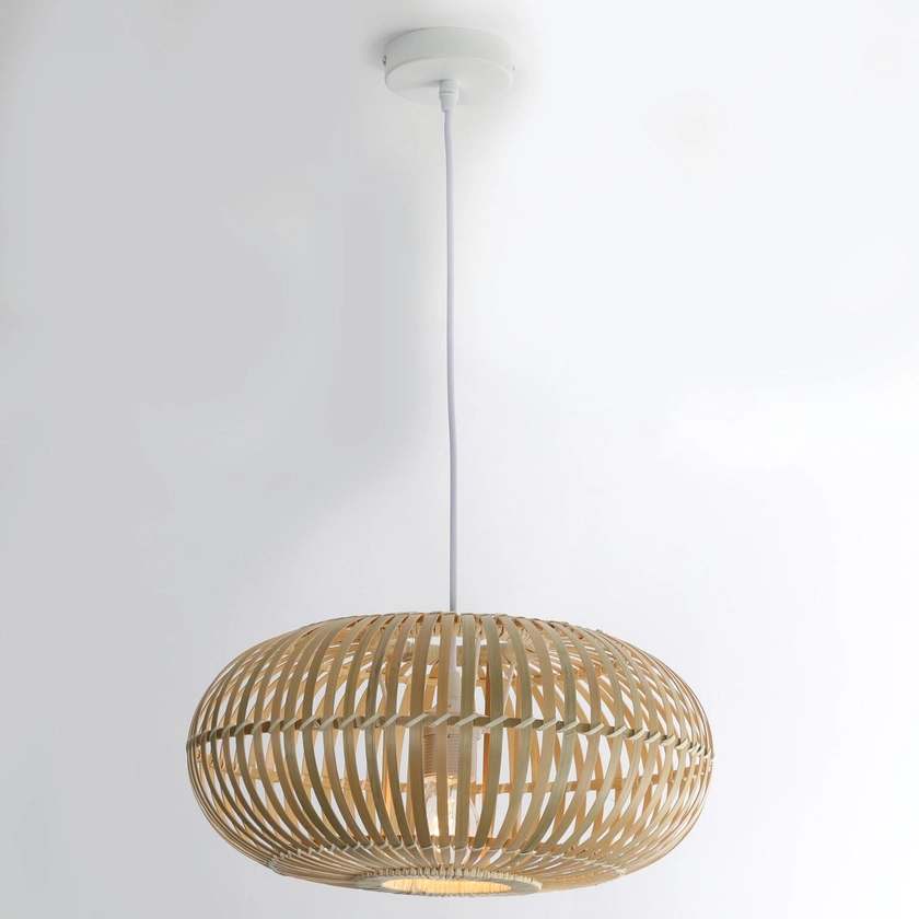 Suspension Manille, bambou, beige, Diam.40 cm, E27 | Leroy Merlin