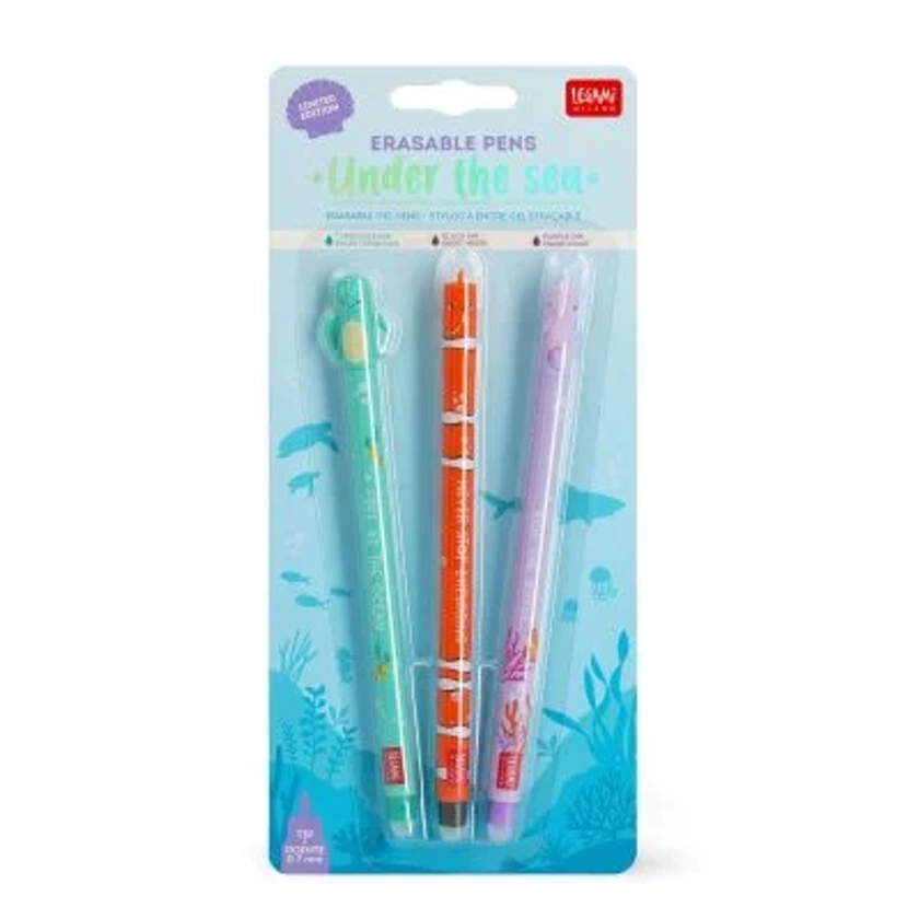 Under The Sea Set of 3 Erasable Gel Pens