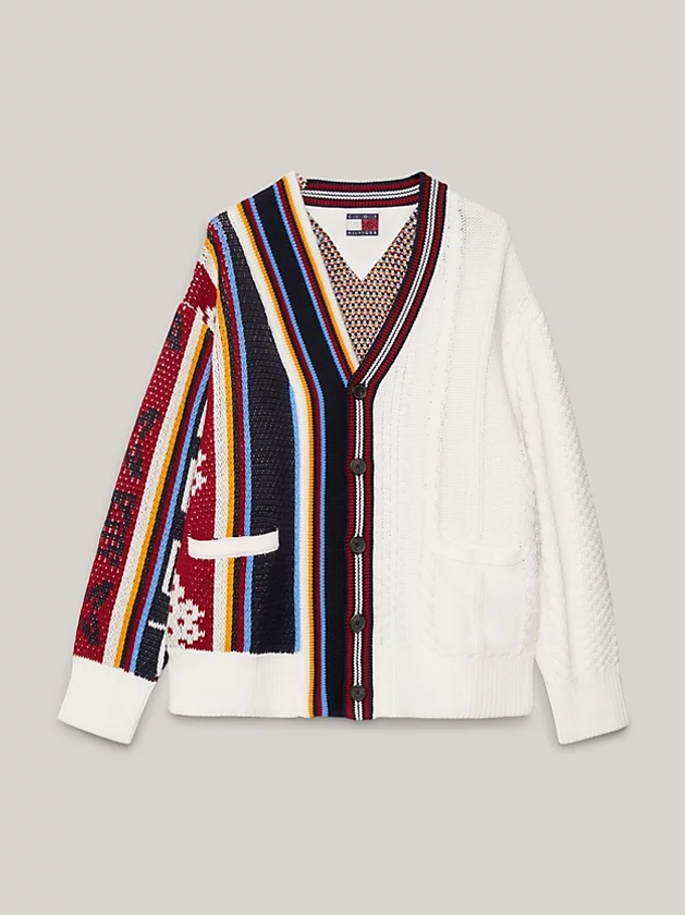 Cardigan Tommy x CLOT regular fit dual gender | Bianco | Tommy Hilfiger