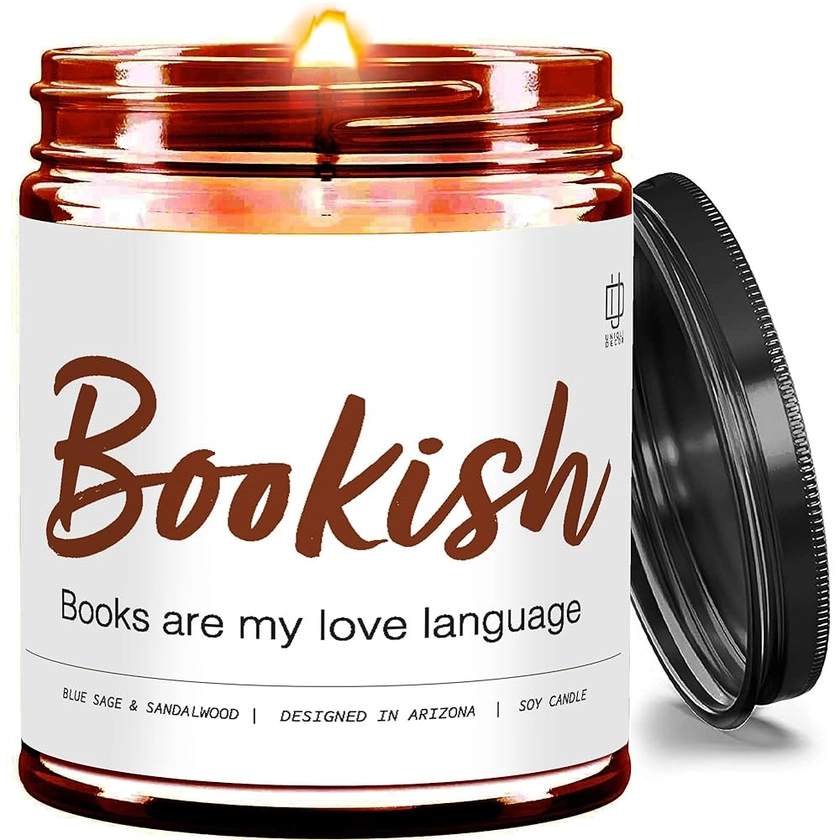 Book Club Gifts for Women Candle - Book Candle the Library Bookish Candles, Book Club Gift Decorations, Book Lovers Candle, Coworker Gifts for Women, Friendship Candle, Friends Candles Gifts for Women