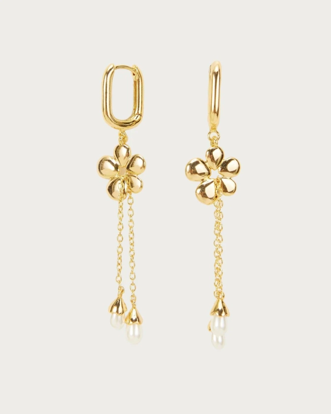 Camille Flower Drop Earrings | En Route Jewelry | En Route Jewelry