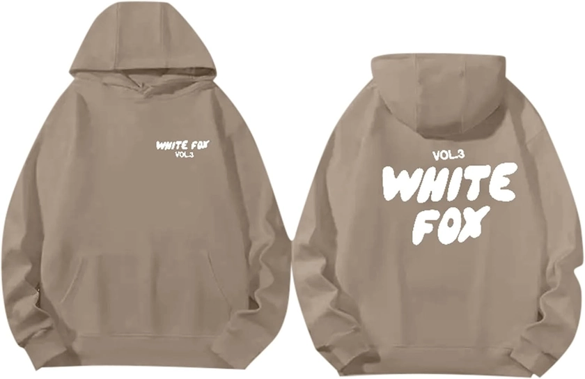 White Fox Lightweight Long Sleeve Shirt White Fox Grey Hoodie Women White Fox Long Sleeve Work Out Shirts White Fox Womens Black Zip Up Hoodie White Fox Zip Up Jumper White Fox Womens Designer : Amazon.co.uk: Fashion