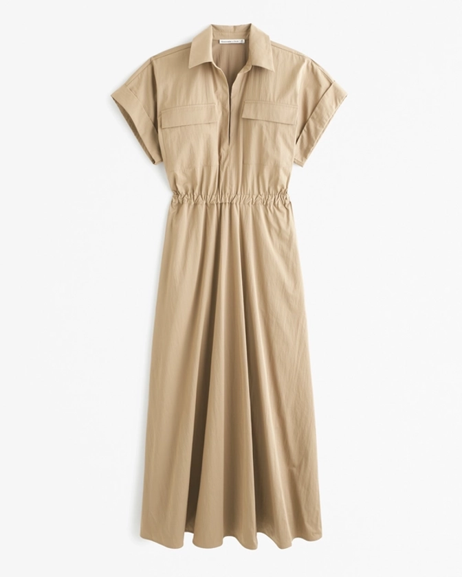 Women's Utility Maxi Shirt Dress | Women's Dresses & Jumpsuits | Abercrombie.com