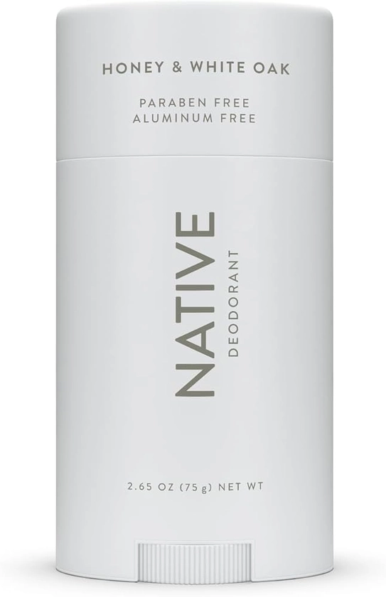 Native Deodorant Contains Naturally Derived Ingredients, 72 Hour Odor Control | Deodorant for Women and Men, Aluminum Free with Baking Soda, Coconut Oil and Shea Butter | Honey & White Oak