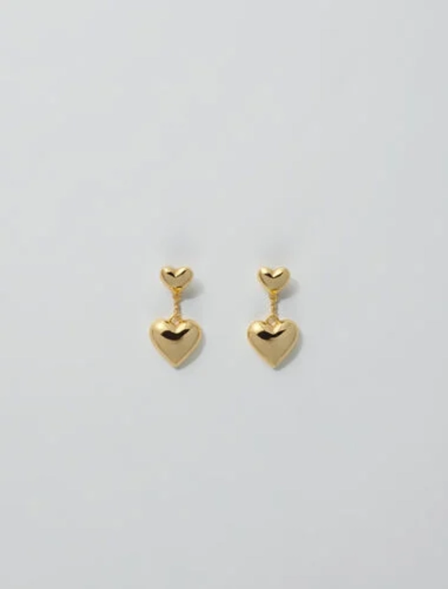 224NBIGHEARTBO Heart earrings