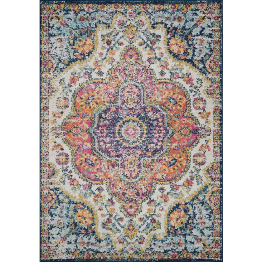 Tapis Vintage Oriental Multicolore/Rose 160x230 Julia | Maisons du Monde