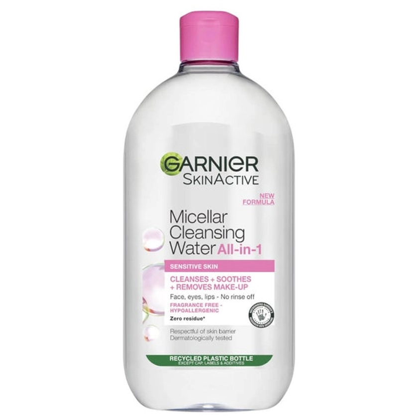 Garnier Micellar Water Facial Cleanser and Makeup Remover for Sensitive Skin 700ml