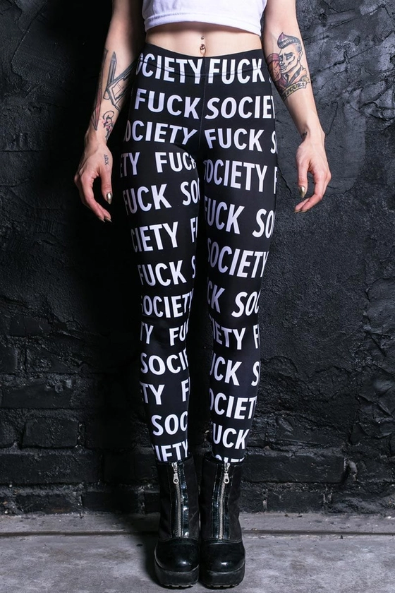 Fuck Society Leggings