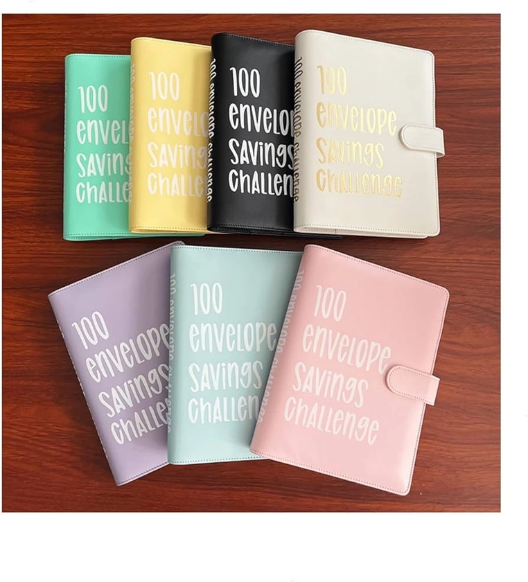 100 envelopes Money Saving Challenge | Easy and Fun Way to Save $5,050 - Savings Challenges Binder, Savings Challenges Book with envelopes (Color : Blue)