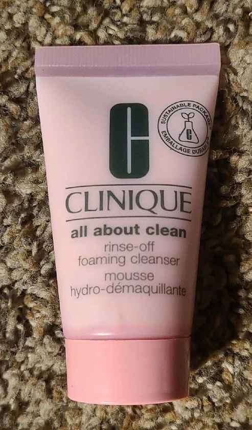 Clinique All About Clean Rinse-off Foaming Cleanser 1oz 30ml NEW UNBOX (C18)