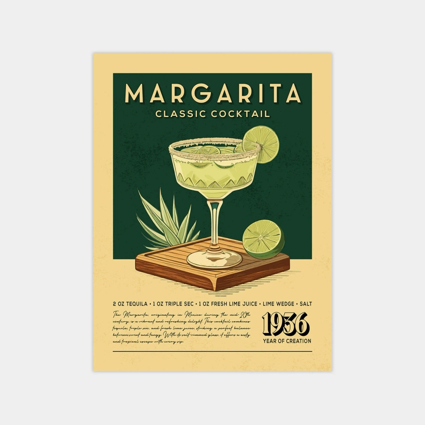 Margarita - Classic Cocktail Poster