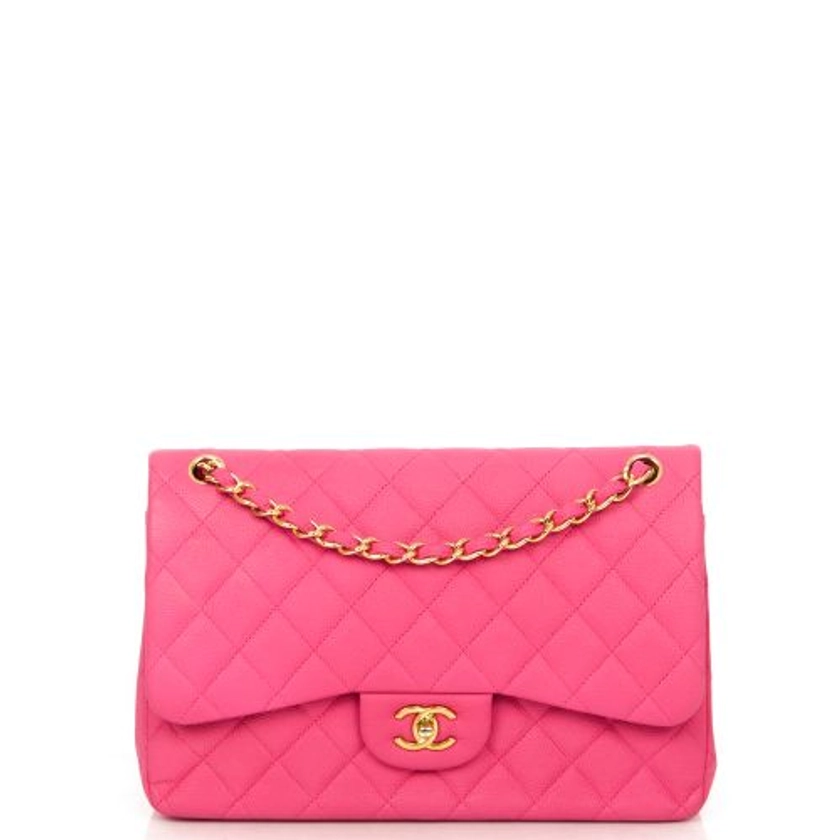 Classic - Large in Pink, Caviar Leather