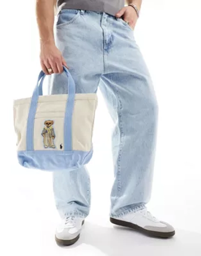 Polo Ralph Lauren - Tote bag à logo ours - Crème | ASOS