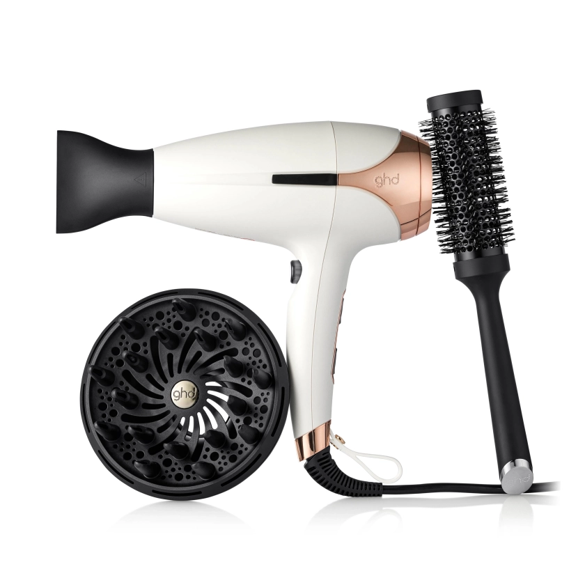 GHD HELIOS™ PROFESSIONAL HAIR DRYER GIFT SET IN WHITE