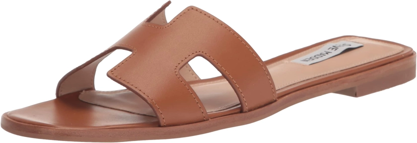 Amazon.com | Steve Madden Women's Hadyn Sandal, Cognac Leather, 6 | Shoes