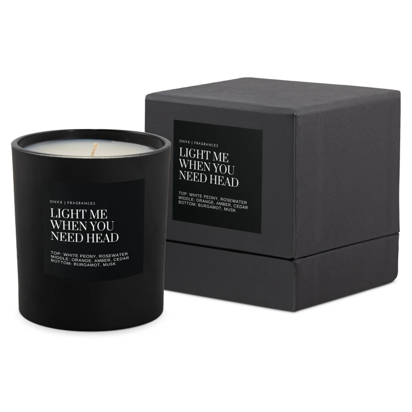 Light Me When You Need Head Luxury Candle