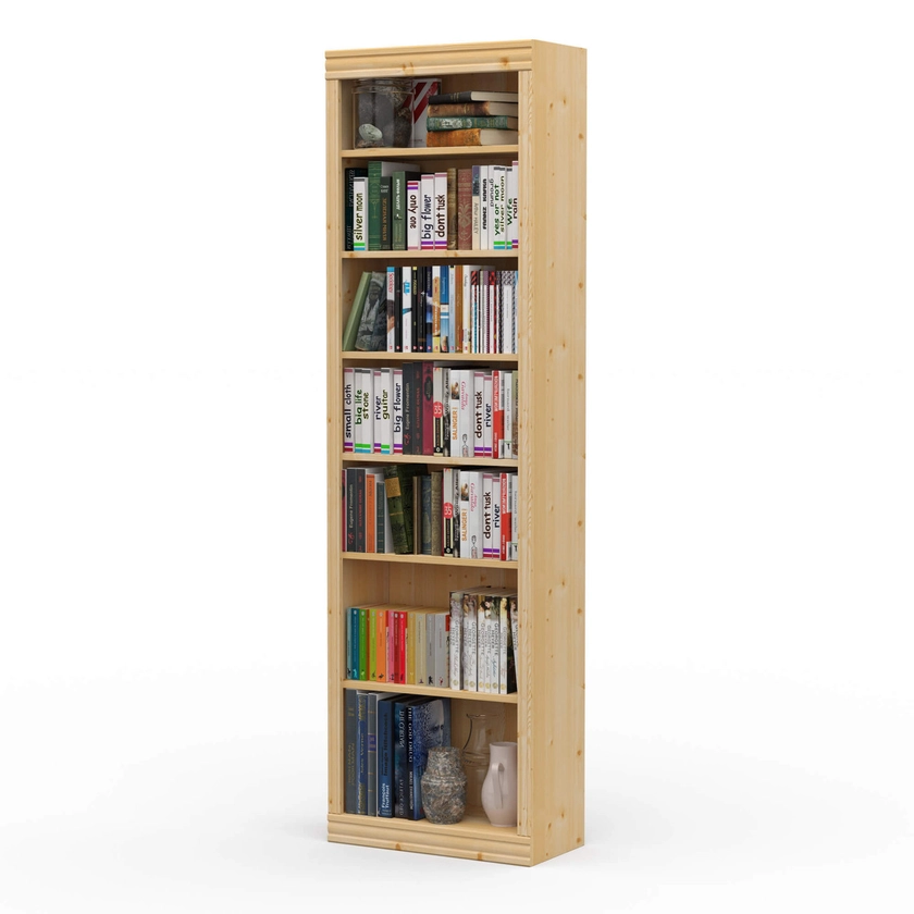 82"H x 12"D Real Wood Bookcase