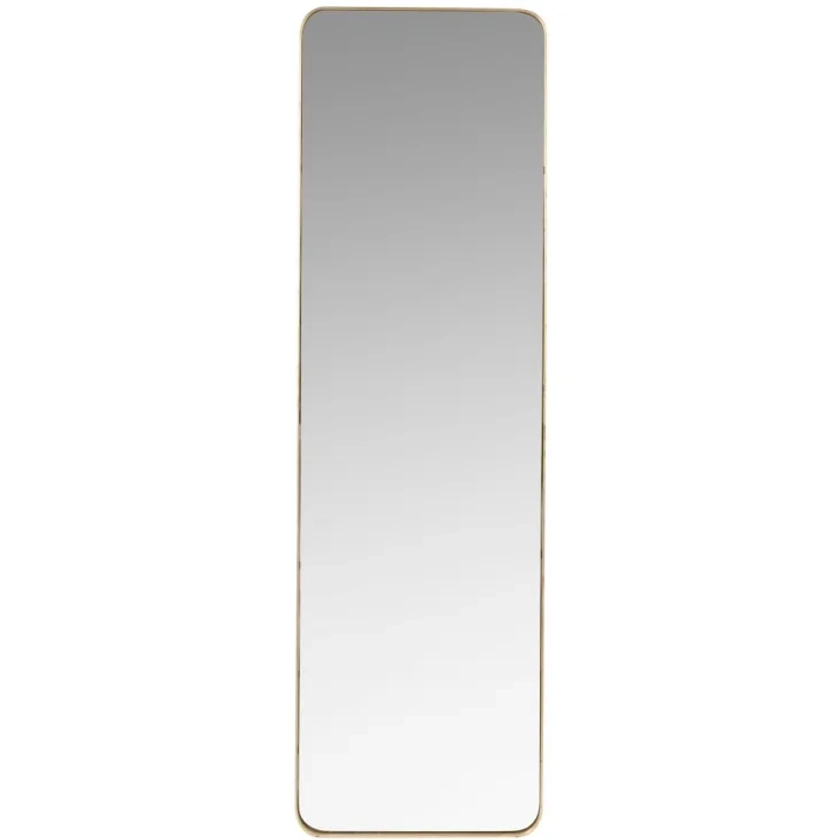 Miroir rectangulaire en métal doré mat 39x129 CLIFTON | Maisons du Monde