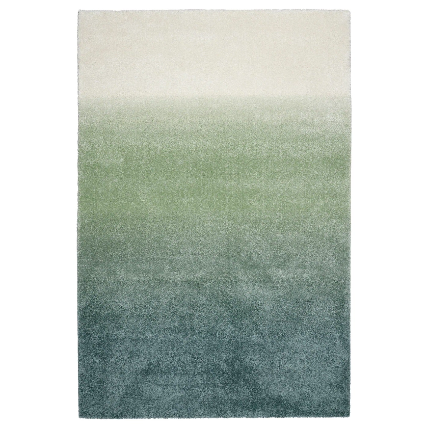 HOTELLRUM blue/ green white, gradient rug, 200x300 cm - IKEA